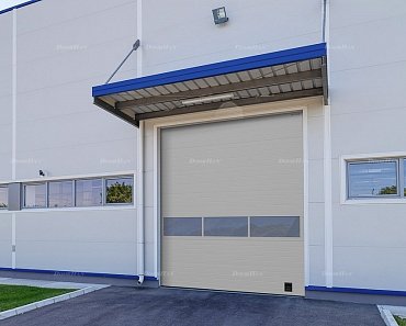 Промышленные ворота Doorhan ISD01 с тремя окнами(3000х2500)